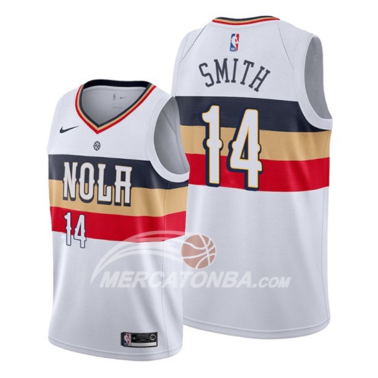 Maglia New Orleans Pelicans Jason Smith Earned Bianco
